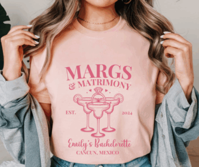 Margs and Matrimony Bachelorette Shirt