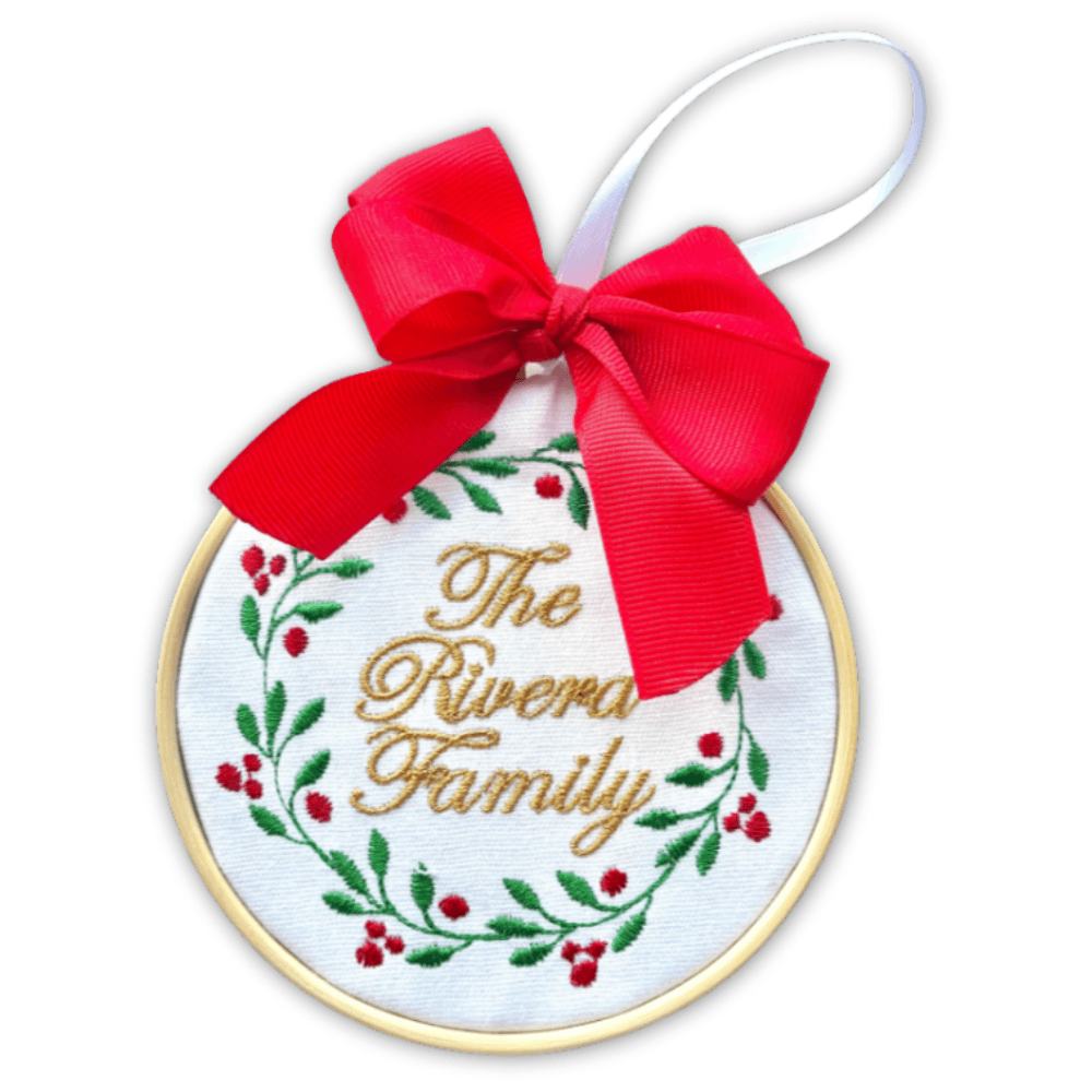Embroidered Christmas Ornament